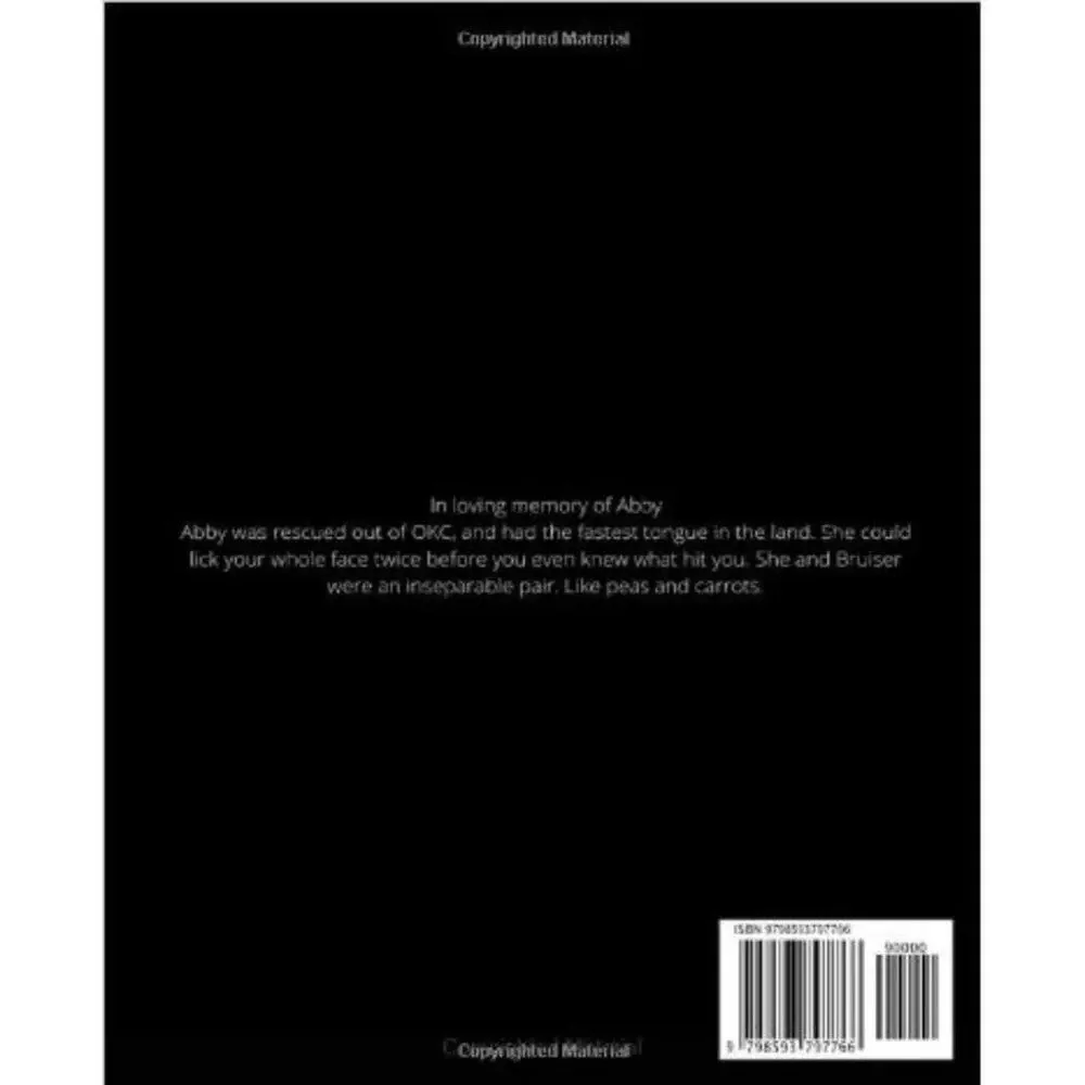 A Boxer Lover’s Journal: Abby Blank Lined 120 Page Notebook Journal